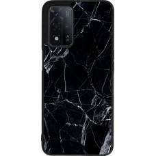 Coque OPPO A93s 5G - Silicone rigide noir Marble Black 01
