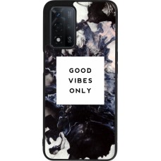 OPPO A93s 5G Case Hülle - Silikon schwarz Marble Good Vibes Only