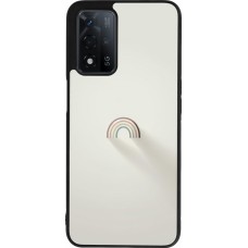 OPPO A93s 5G Case Hülle - Silikon schwarz Mini Regenbogen Minimal