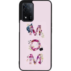 Coque OPPO A93s 5G - Silicone rigide noir Mom 2024 girly mom