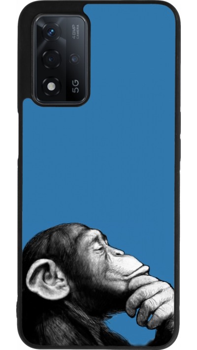 OPPO A93s 5G Case Hülle - Silikon schwarz Monkey Pop Art
