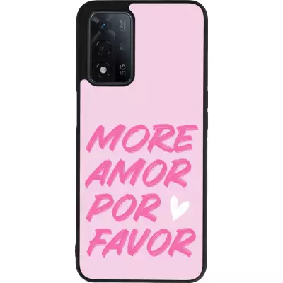 Coque OPPO A93s 5G - Silicone rigide noir More amor porfavor