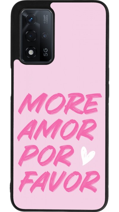 OPPO A93s 5G Case Hülle - Silikon schwarz More amor porfavor