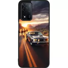 Coque OPPO A93s 5G - Silicone rigide noir Mustang 69 Grand Canyon