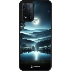 Coque OPPO A93s 5G - Silicone rigide noir Night Sky View