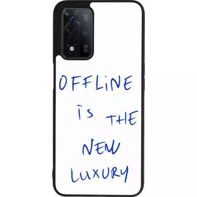 OPPO A93s 5G Case Hülle - Silikon schwarz Offline is the new luxury