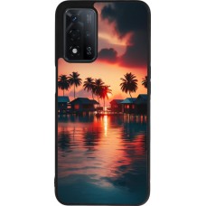 OPPO A93s 5G Case Hülle - Silikon schwarz Paradies Malediven
