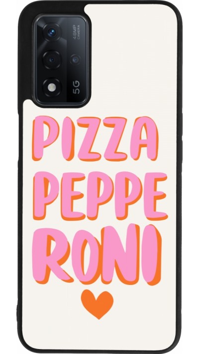 OPPO A93s 5G Case Hülle - Silikon schwarz Pizza pepperoni 2026