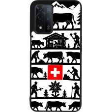 Coque OPPO A93s 5G - Silicone rigide noir Poya Suisse 1