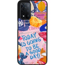 Coque OPPO A93s 5G - Silicone rigide noir Preppy Today is Going to be a good day