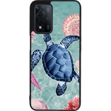 Coque OPPO A93s 5G - Silicone rigide noir Preppy Turtle