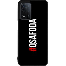 Coque OPPO A93s 5G - Silicone rigide noir Qsafoda 1