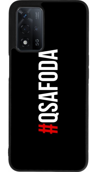 Coque OPPO A93s 5G - Silicone rigide noir Qsafoda 1