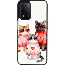Coque OPPO A93s 5G - Silicone rigide noir Saint Valentines Day 26 Cat Love