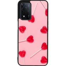 Coque OPPO A93s 5G - Silicone rigide noir Saint Valentines Day 26 Lollipop