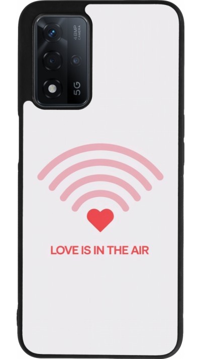 Coque OPPO A93s 5G - Silicone rigide noir Saint Valentines Day 26 Love is in the air