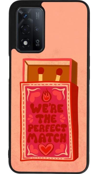 Coque OPPO A93s 5G - Silicone rigide noir Saint Valentines Day 26 Perfect Match