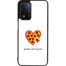 Coque OPPO A93s 5G - Silicone rigide noir Saint Valentines Day 26 You have my pizza heart