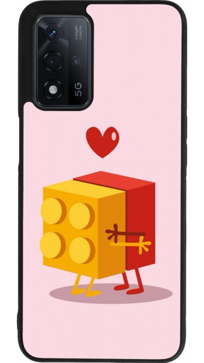 Coque OPPO A93s 5G - Silicone rigide noir Saint Valentines Day 26 Puzzle