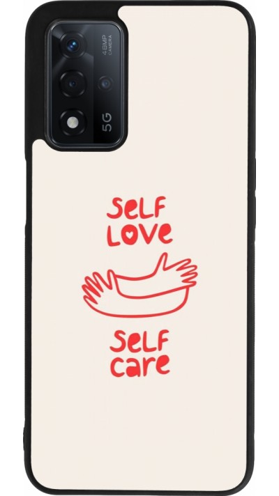 Coque OPPO A93s 5G - Silicone rigide noir Saint Valentines Day 26 Self love self care