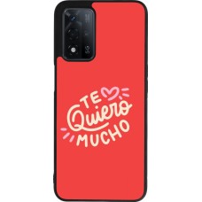 OPPO A93s 5G Case Hülle - Silikon schwarz Saint Valentines Day 26 Te quiero mucho