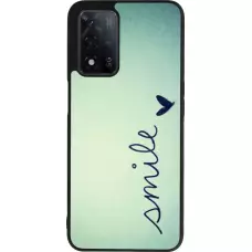 Coque OPPO A93s 5G - Silicone rigide noir Smile