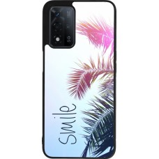 Coque OPPO A93s 5G - Silicone rigide noir Smile 05