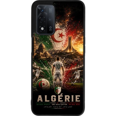 OPPO A93s 5G Case Hülle - Silikon schwarz Fussball Algerien splash 2026