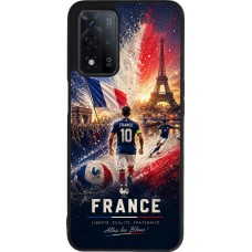OPPO A93s 5G Case Hülle - Silikon schwarz Fussball Frankreich splash 2026