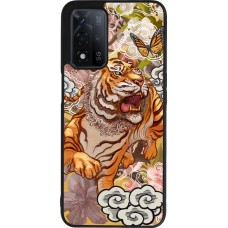 Coque OPPO A93s 5G - Silicone rigide noir Spring 23 japanese tiger