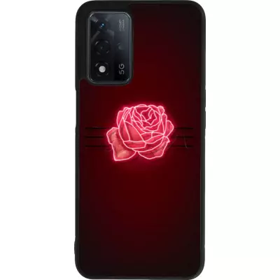 OPPO A93s 5G Case Hülle - Silikon schwarz Spring 23 neon rose
