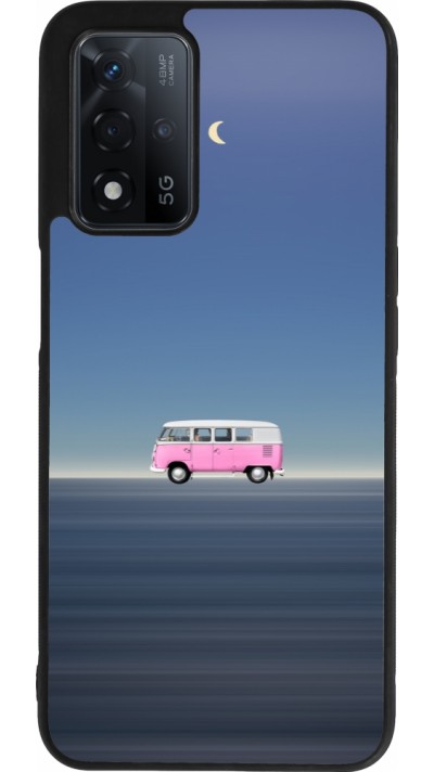 OPPO A93s 5G Case Hülle - Silikon schwarz Spring 23 pink bus