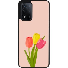 OPPO A93s 5G Case Hülle - Silikon schwarz Spring 23 tulip trio