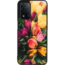 OPPO A93s 5G Case Hülle - Silikon schwarz Bouquet of tulips Spring 2026