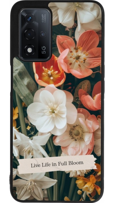 OPPO A93s 5G Case Hülle - Silikon schwarz Full Bloom Spring 2026