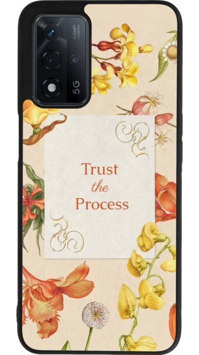 OPPO A93s 5G Case Hülle - Silikon schwarz Trust the process Spring 2026