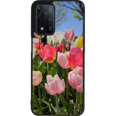 OPPO A93s 5G Case Hülle - Silikon schwarz Tulips Spring 2026