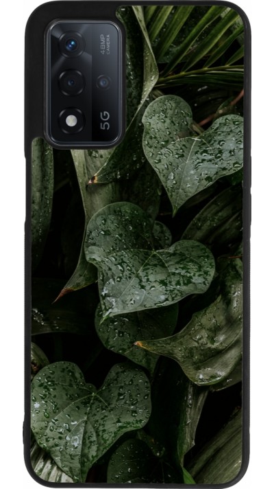 OPPO A93s 5G Case Hülle - Silikon schwarz Spring 23 fresh plants