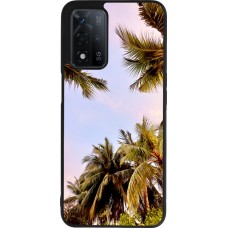 OPPO A93s 5G Case Hülle - Silikon schwarz Summer 2023 palm tree vibe
