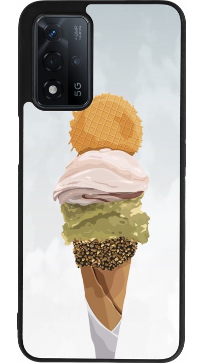 OPPO A93s 5G Case Hülle - Silikon schwarz Summer 2025 Cornet