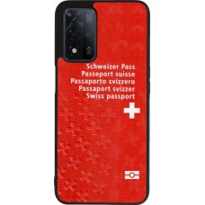 Coque OPPO A93s 5G - Silicone rigide noir Swiss Passport