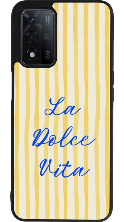 OPPO A93s 5G Case Hülle - Silikon schwarz The good life 2026