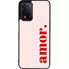 OPPO A93s 5G Case Hülle - Silikon schwarz Valentine 2024 amor