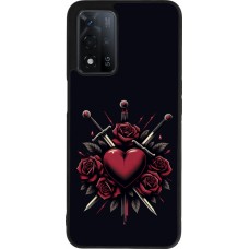 OPPO A93s 5G Case Hülle - Silikon schwarz Valentine 2024 gothic love