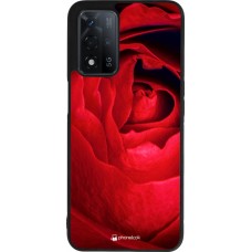 OPPO A93s 5G Case Hülle - Silikon schwarz Valentine 2022 Rose