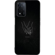 OPPO A93s 5G Case Hülle - Silikon schwarz Valentine 2023 hands forever