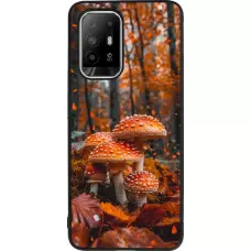 Coque OPPO F19 Pro+ - Silicone rigide noir Autumn 26 Mushrooms in the woods