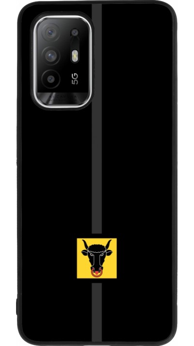 OPPO F19 Pro+ Case Hülle - Silikon schwarz Kanton UR schwarz