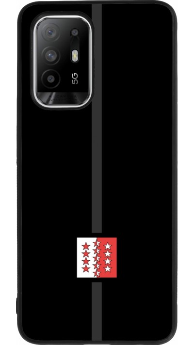 OPPO F19 Pro+ Case Hülle - Silikon schwarz Kanton VS schwarz