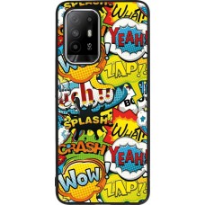 Coque OPPO F19 Pro+ - Silicone rigide noir Cartoons slogans